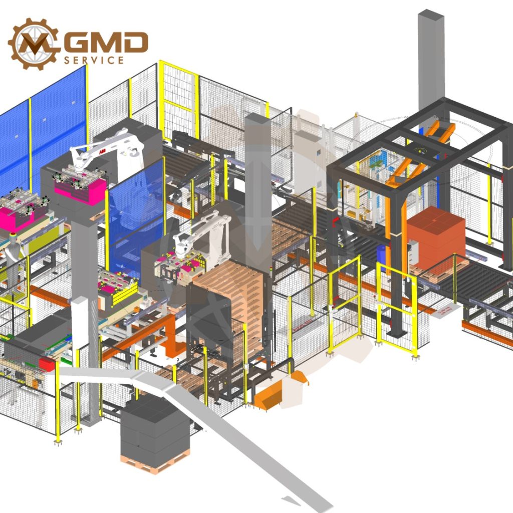 Palletizing and packaging system