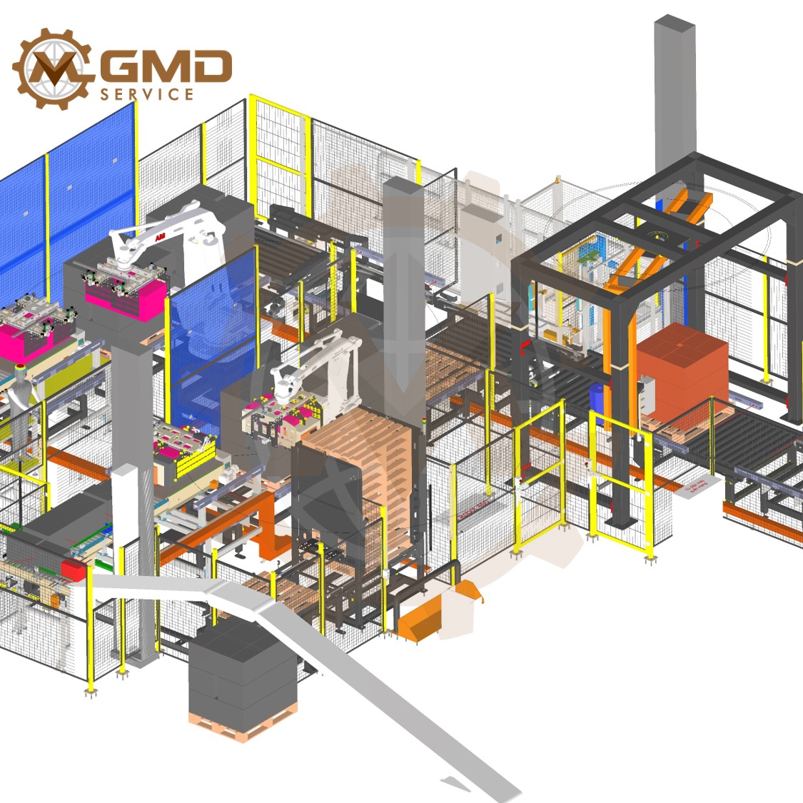 Palletizing and packaging system
