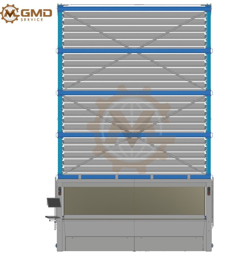 Modular Warehouse System Design for Automated Vertical Storage
