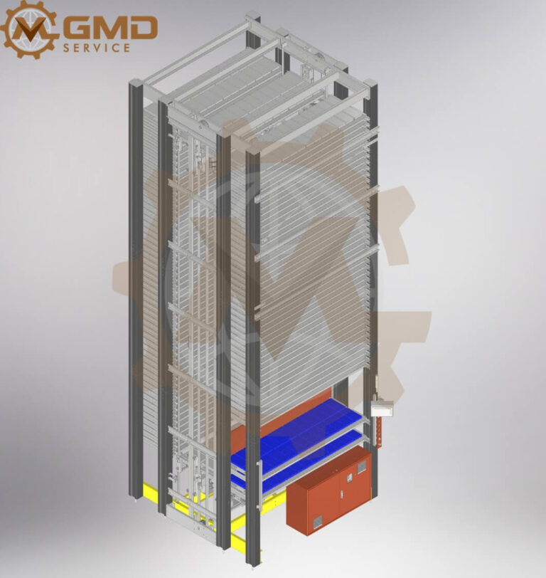 Modular Warehouse System Design for Automated Vertical Storage