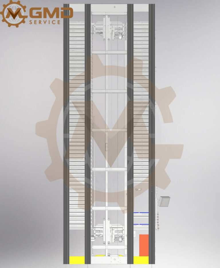 Modular Warehouse System Design for Automated Vertical Storage