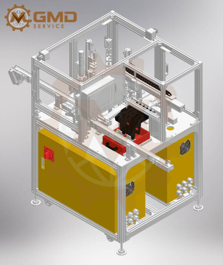 Automatic Dimension Measuring Machine with Rotary Indexing Table for Multi-Stage Product Inspection