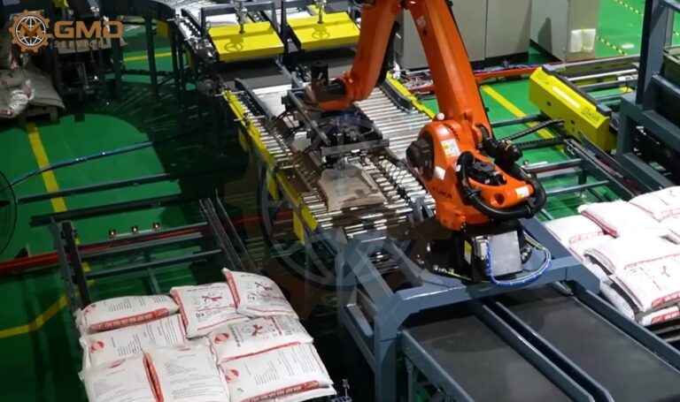 Automated Robotic Bag Palletizing System – GMD Engineering