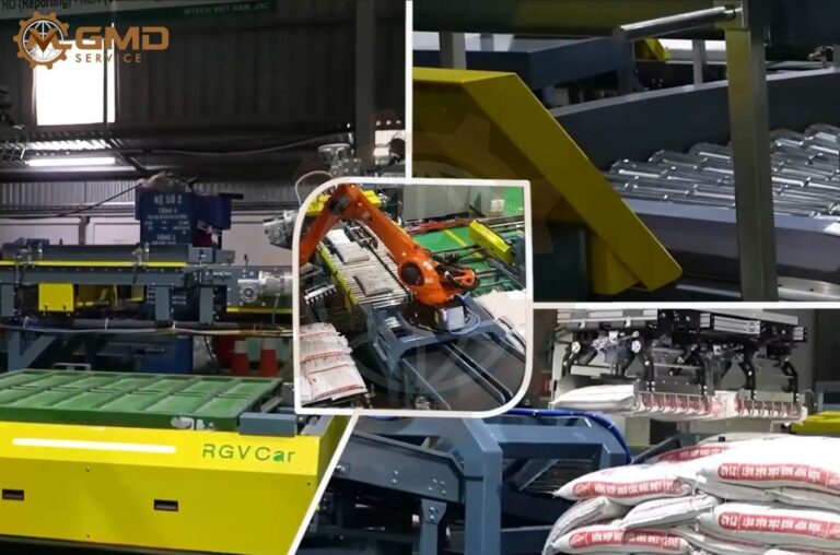 Automated Robotic Bag Palletizing System – GMD Engineering