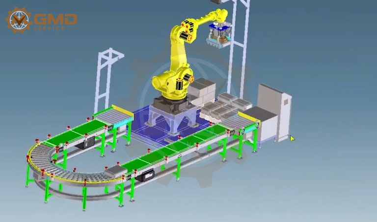 Automated Goods Handling Robot System