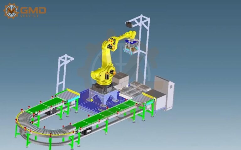 Vision-Guided Robotic Palletizing System