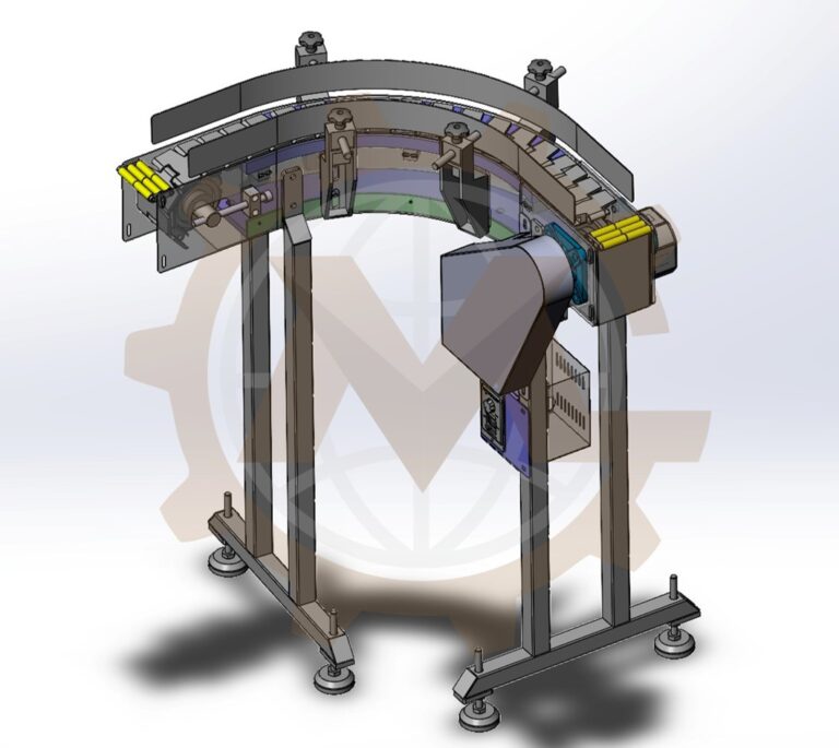 Custom Curved Tabletop Chain Conveyor Design