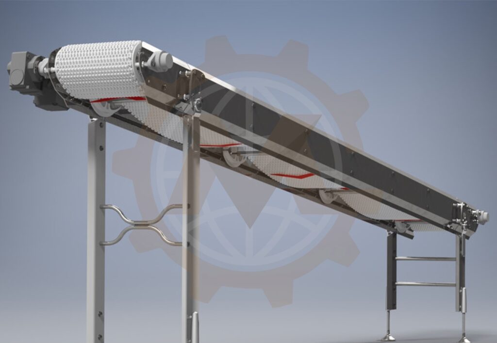 Detailed 3D Mechanical Design for Modular Belt Conveyor