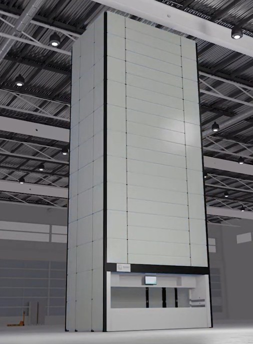 Modular warehouse system for automated vertical storage
