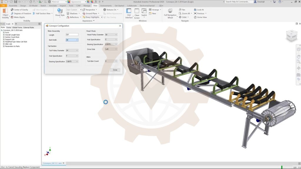 Inventor iLogic Assembly Configuration