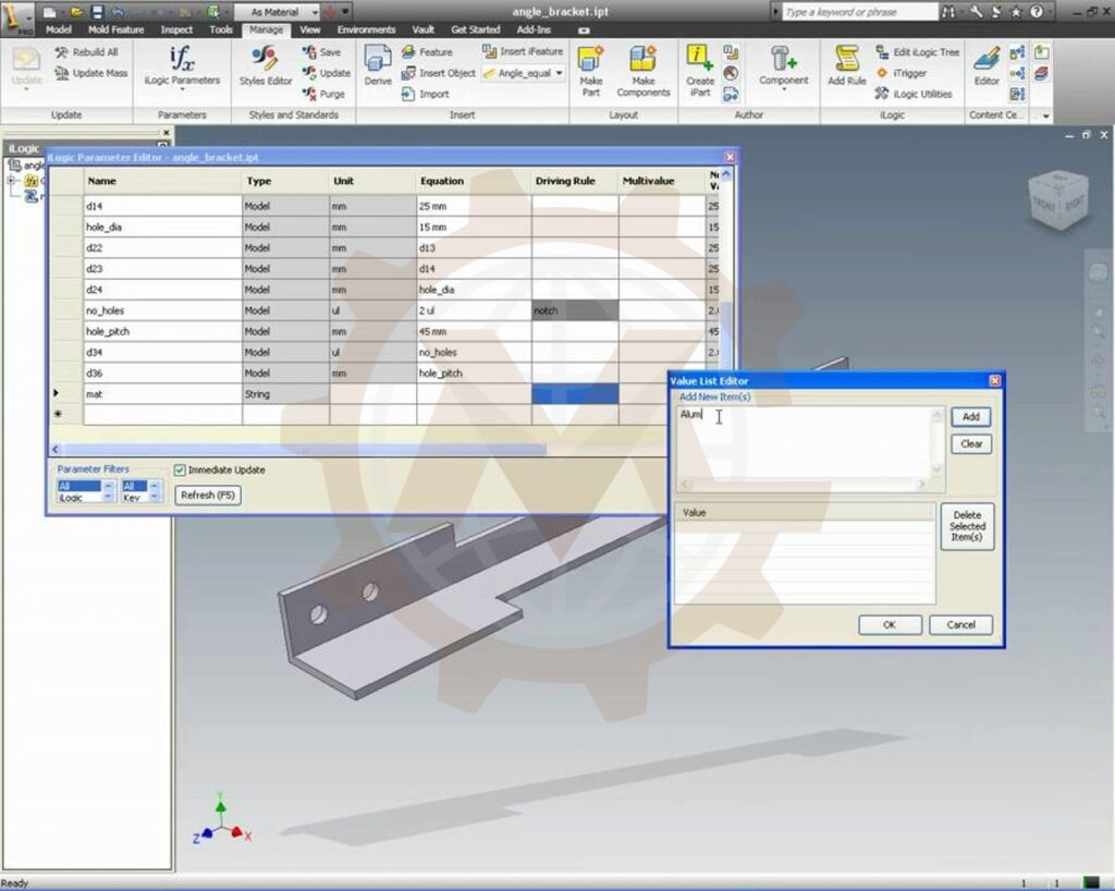 Parametric Model and Dimension Automation