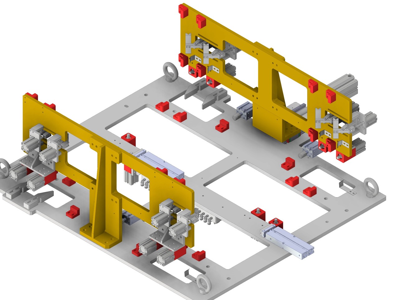 3D CAD view of a custom industrial machine designed by GMD Services
